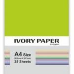 A4 Ivory Unruled Sheets - Pack of 25