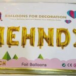 Foil Mehndi Balloon 16 inch in Golden Colour