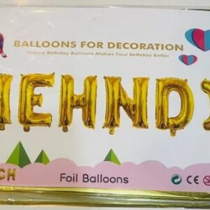 Foil Mehndi Balloon 16 inch in Golden Colour