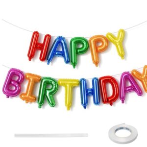 Foil Balloon Happy Birthday 16 inch in Golden, Silver & Mix Colour