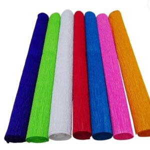 Crepe Paper Rolls - 8ft Length/20in Width - Pack of 5 pcs